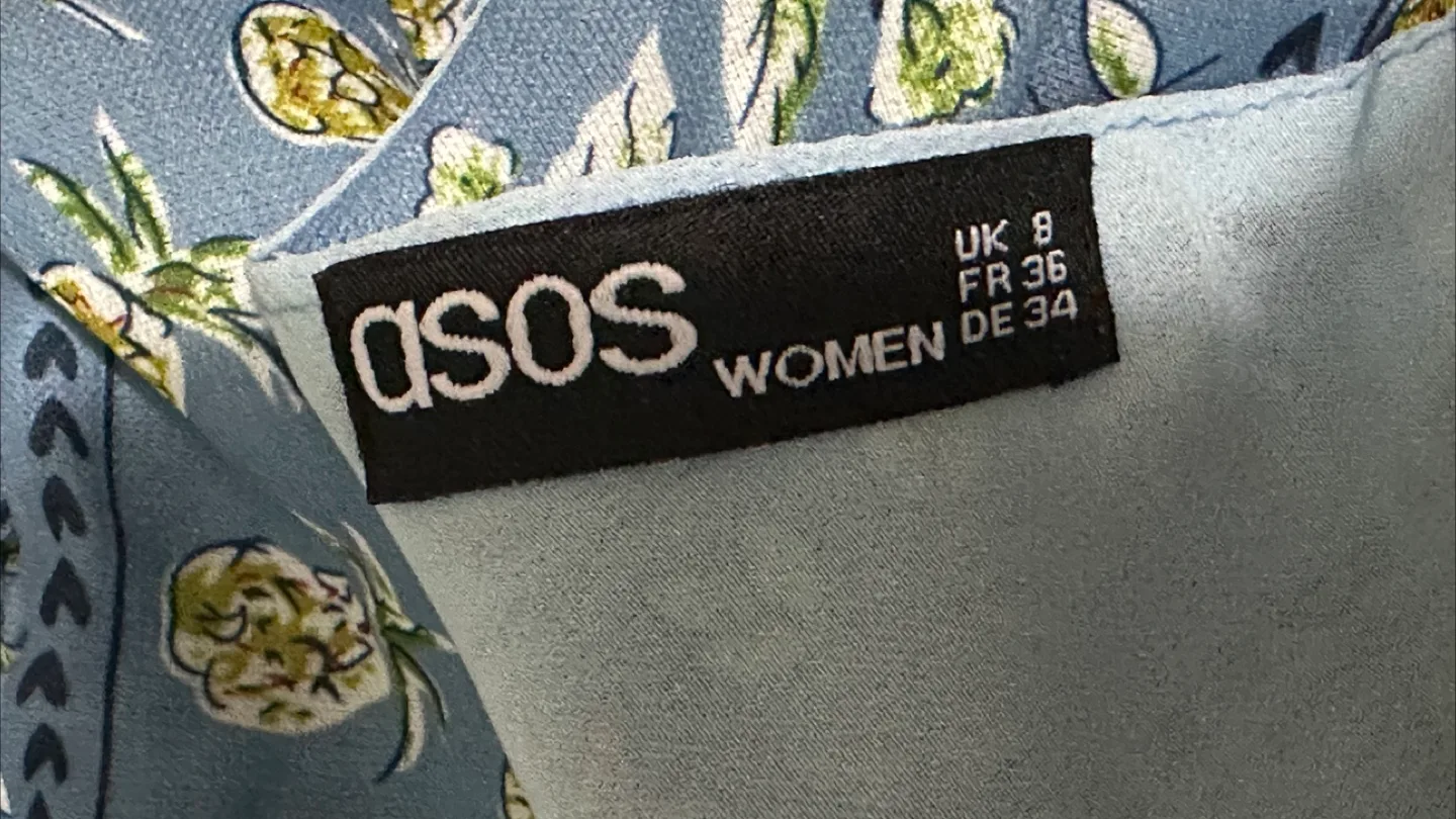 ASOS | EUC Elegant Blue Boho Floral Dress (size S) image indicator(6)