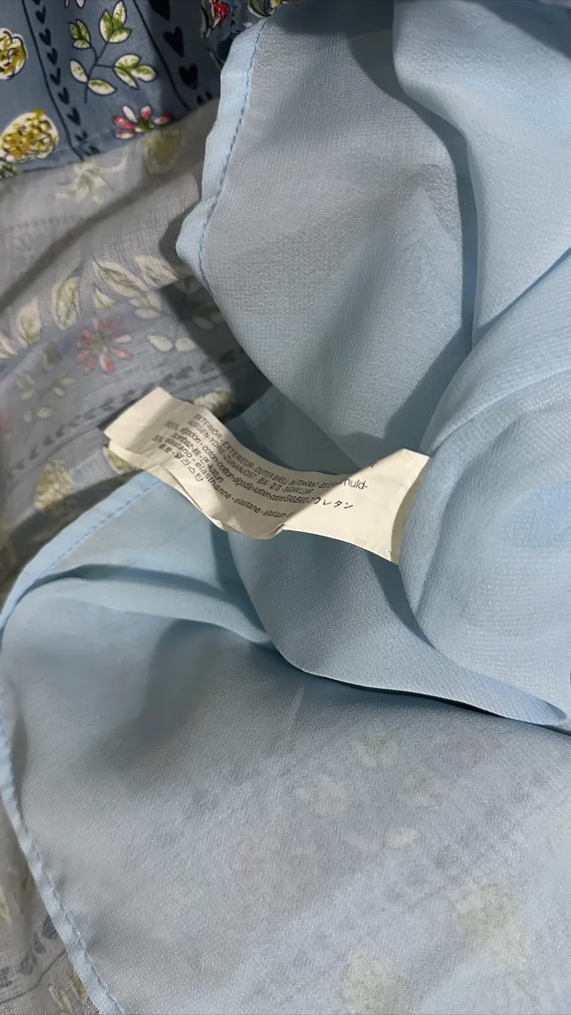 ASOS | EUC Elegant Blue Boho Floral Dress (size S) image indicator(9)