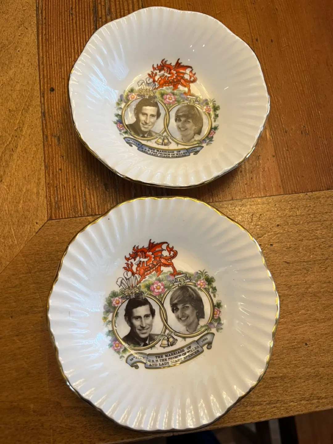 Fine China Royal Wedding Trinket Dishes thumbnail