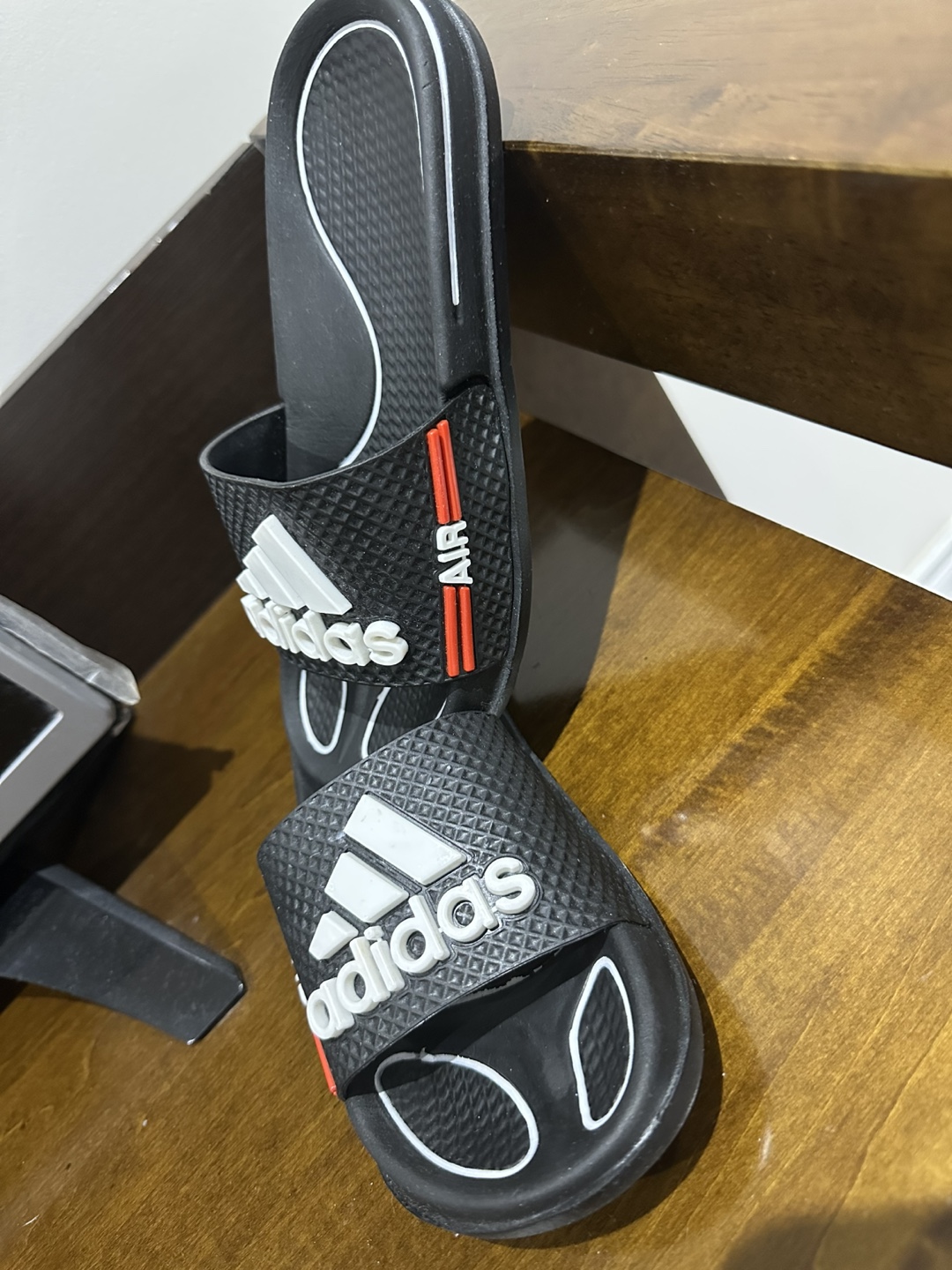 New Adidas Black Slides - Size 4 kids - photo 3
