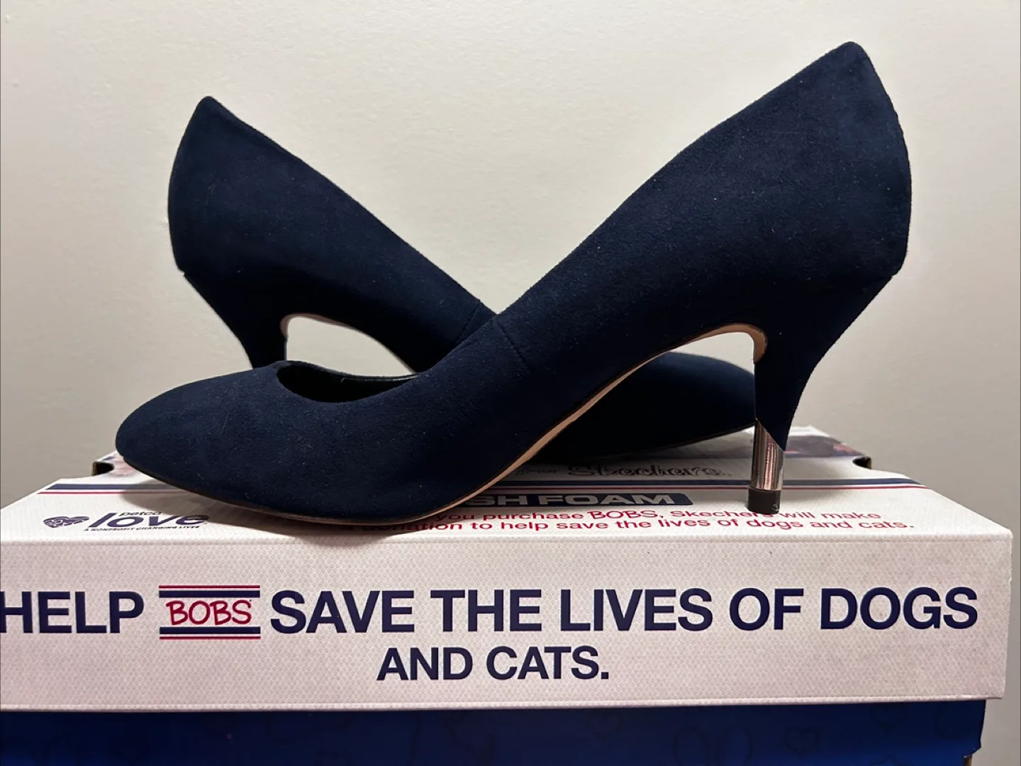 Call It Spring Navy Heels - Size 8 thumbnail