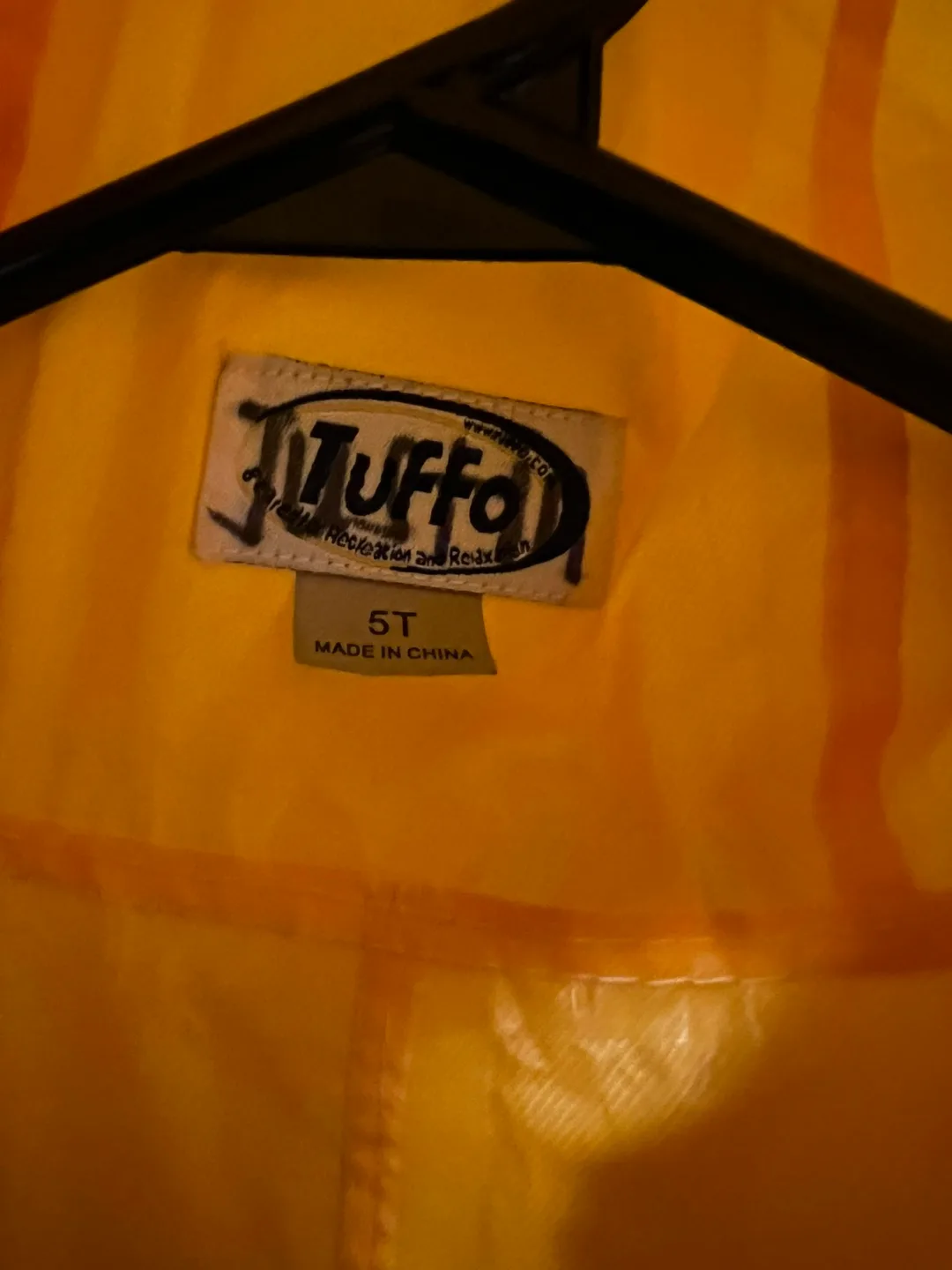 Tuffo Muddy Buddy Rain Suit - Yellow, Size 5T image indicator(4)