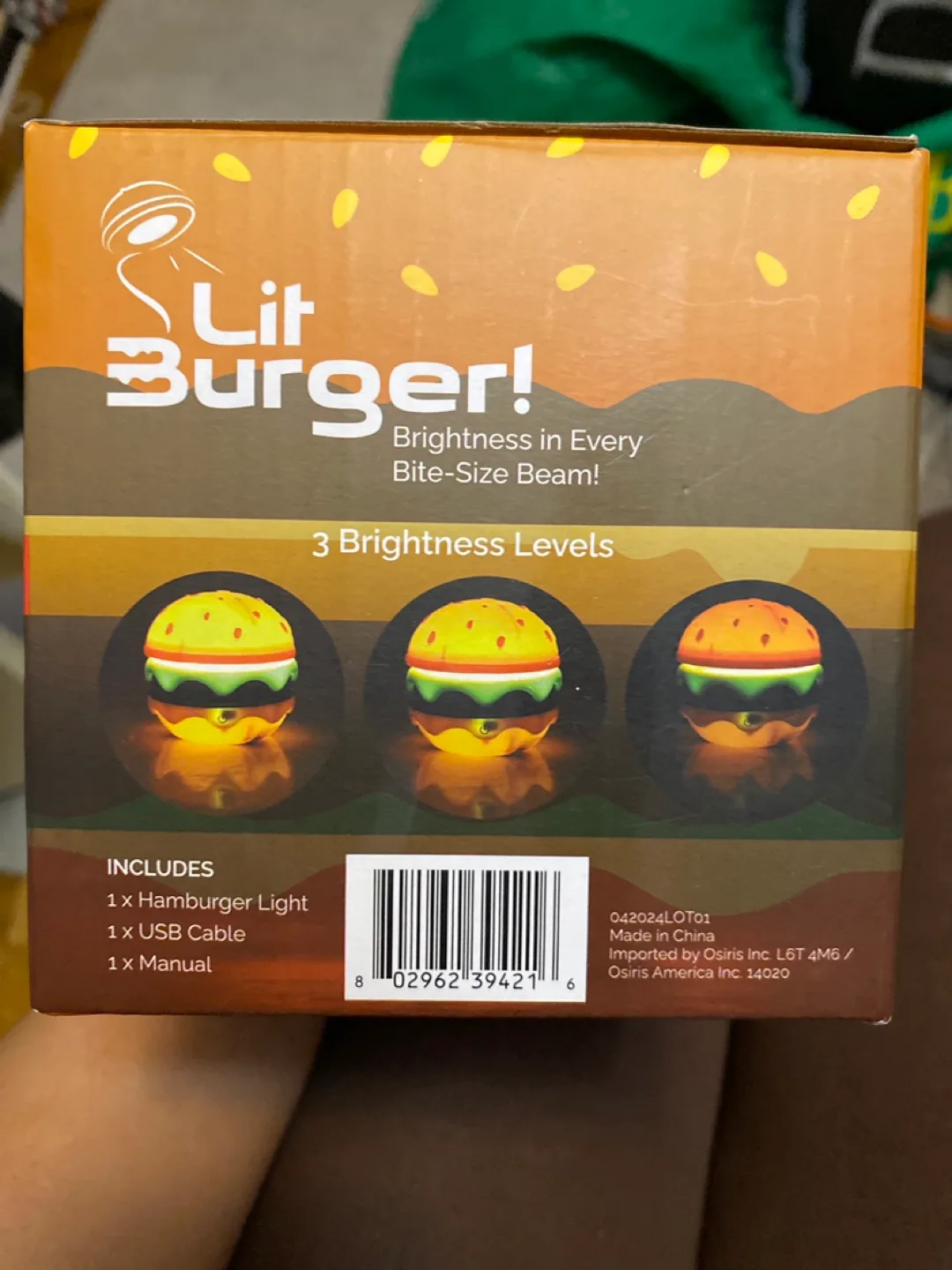 Burger night light lamp image indicator(2)