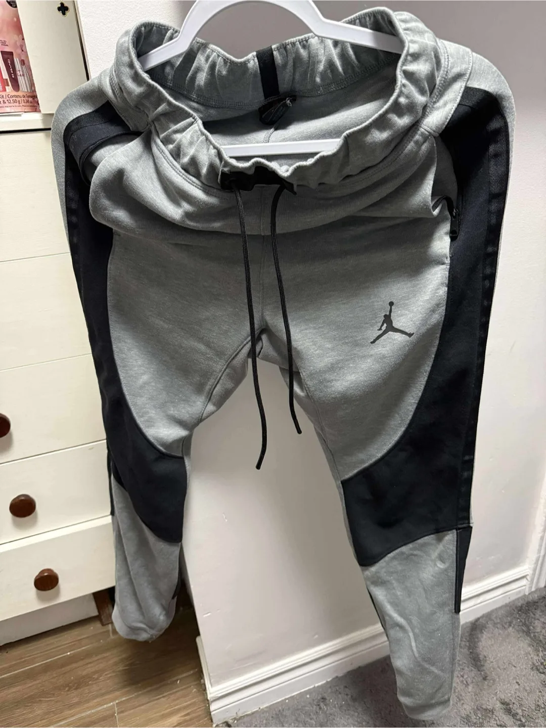 Jordan Slim Fitted Grey Track Pants thumbnail