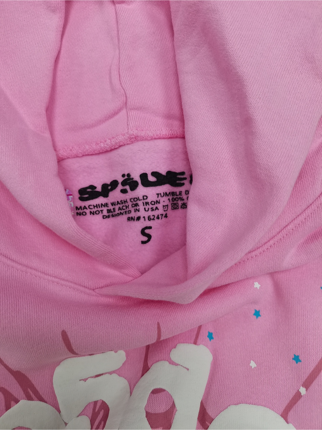 Sp5der Pink Hoodie - Size M - photo 5