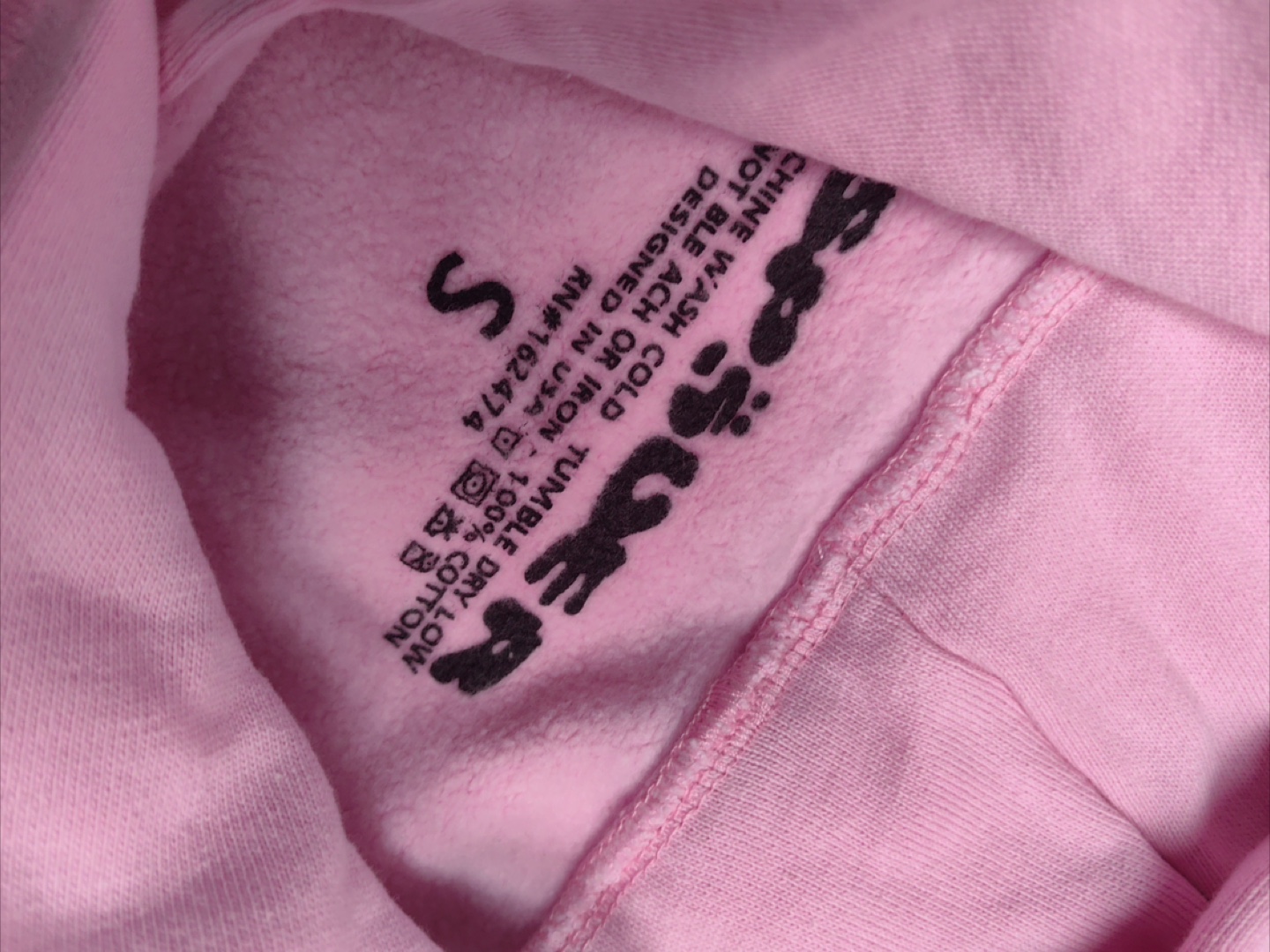Sp5der Pink Hoodie - Size M - photo 4
