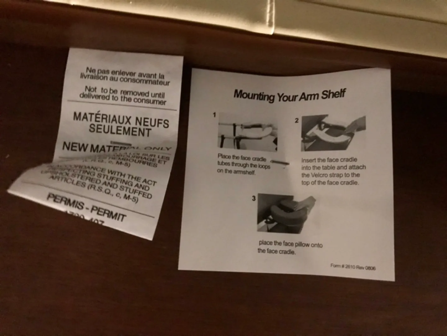 Massage Table (retail $250) w/ Arm Rest+Face Cradle image indicator(9)