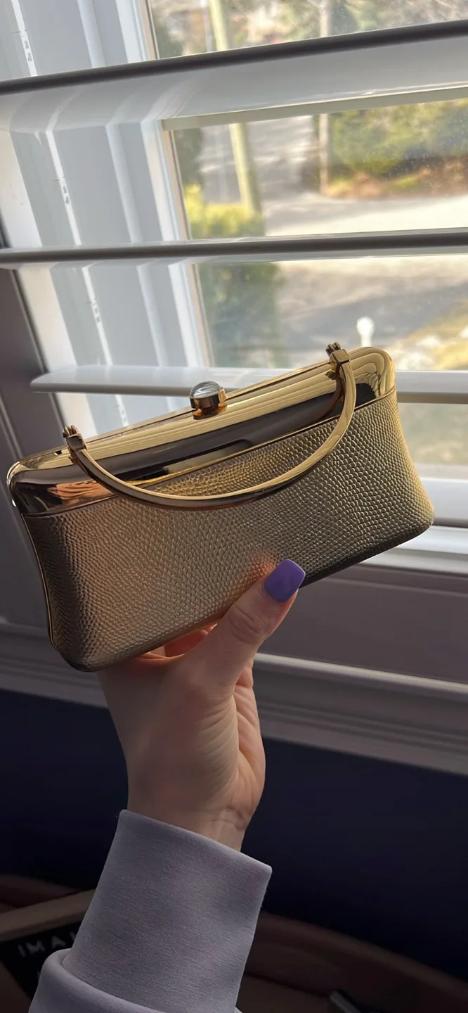 Vintage Gold Clutch Purse image indicator(2)