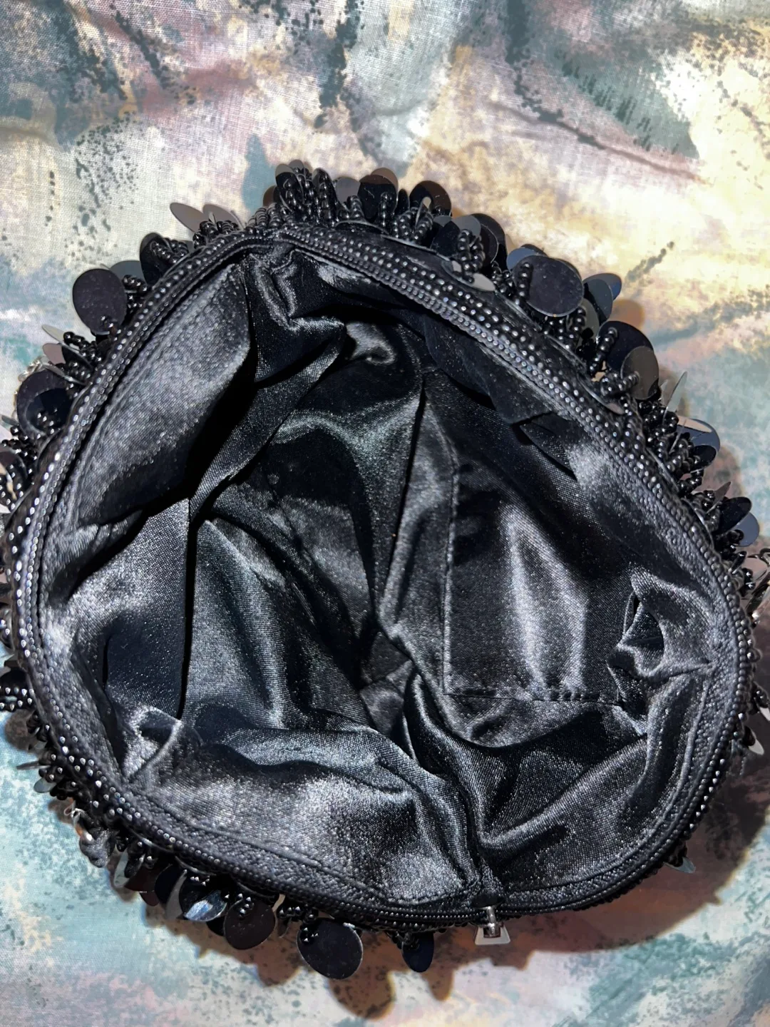 Vintage Sequin Evening Bag - Black image indicator(3)