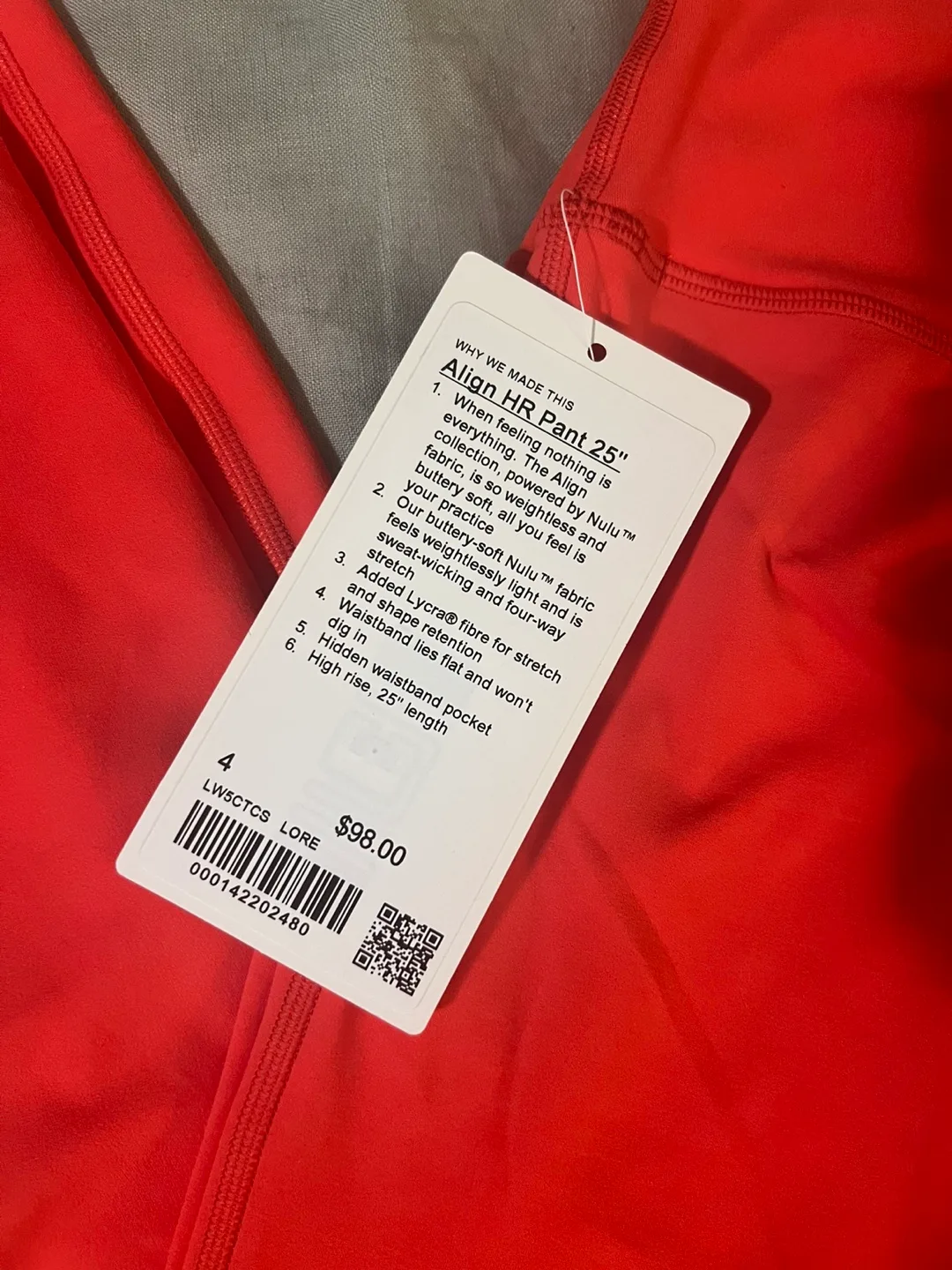 NWT Lululemon Align High-Rise Pant 25" - size 4 image indicator(2)