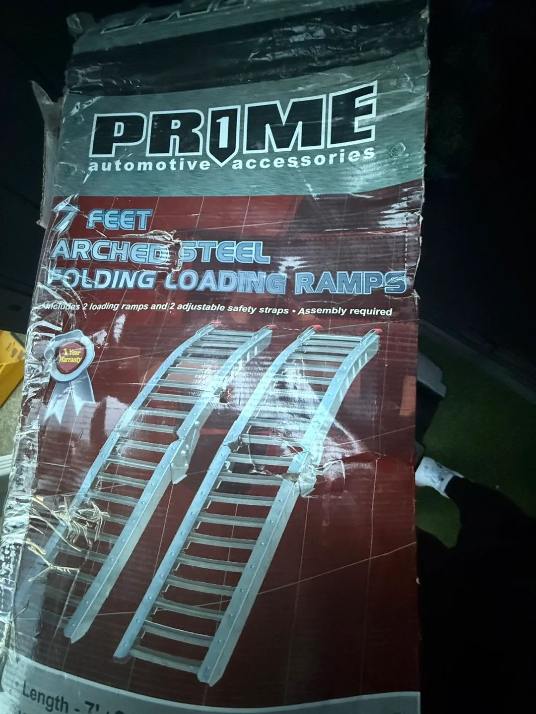 PRIME 7 Feet Arched Steel Folding Loading Ramps - New image indicator(5)