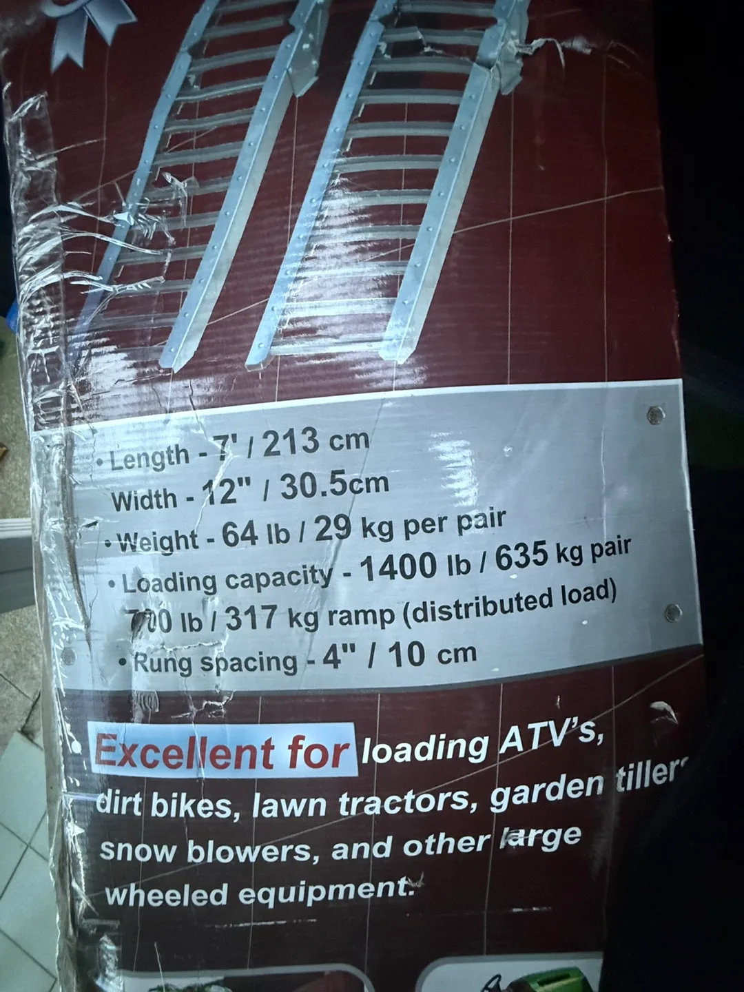 PRIME 7 Feet Arched Steel Folding Loading Ramps - New image indicator(4)