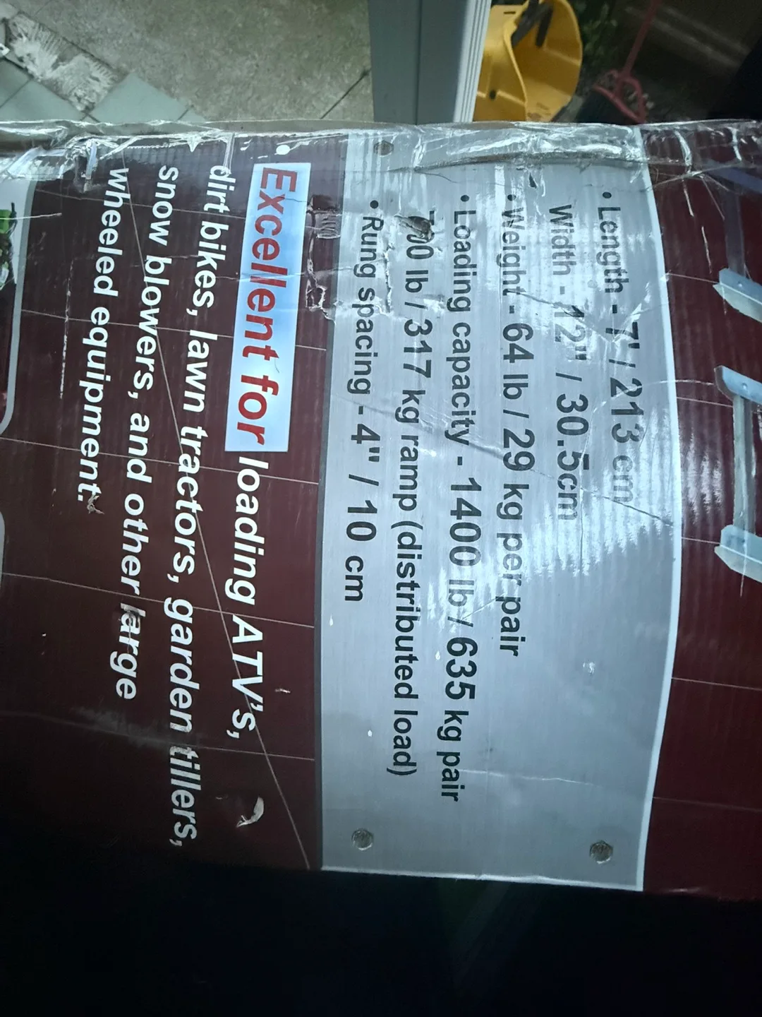 PRIME 7 Feet Arched Steel Folding Loading Ramps - New image indicator(3)