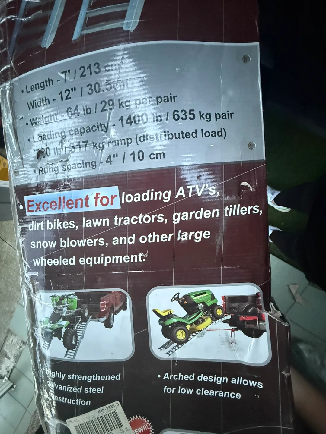 PRIME 7 Feet Arched Steel Folding Loading Ramps - New image indicator(2)