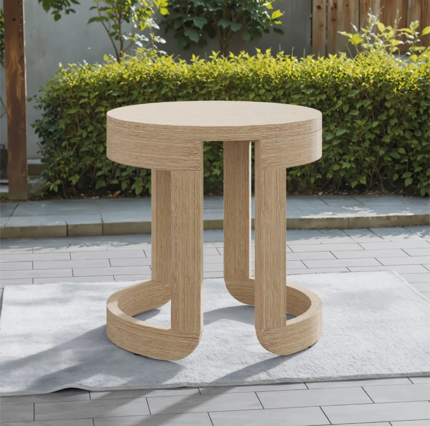 Acacia Wood KD Corner Table - image indicator(3)