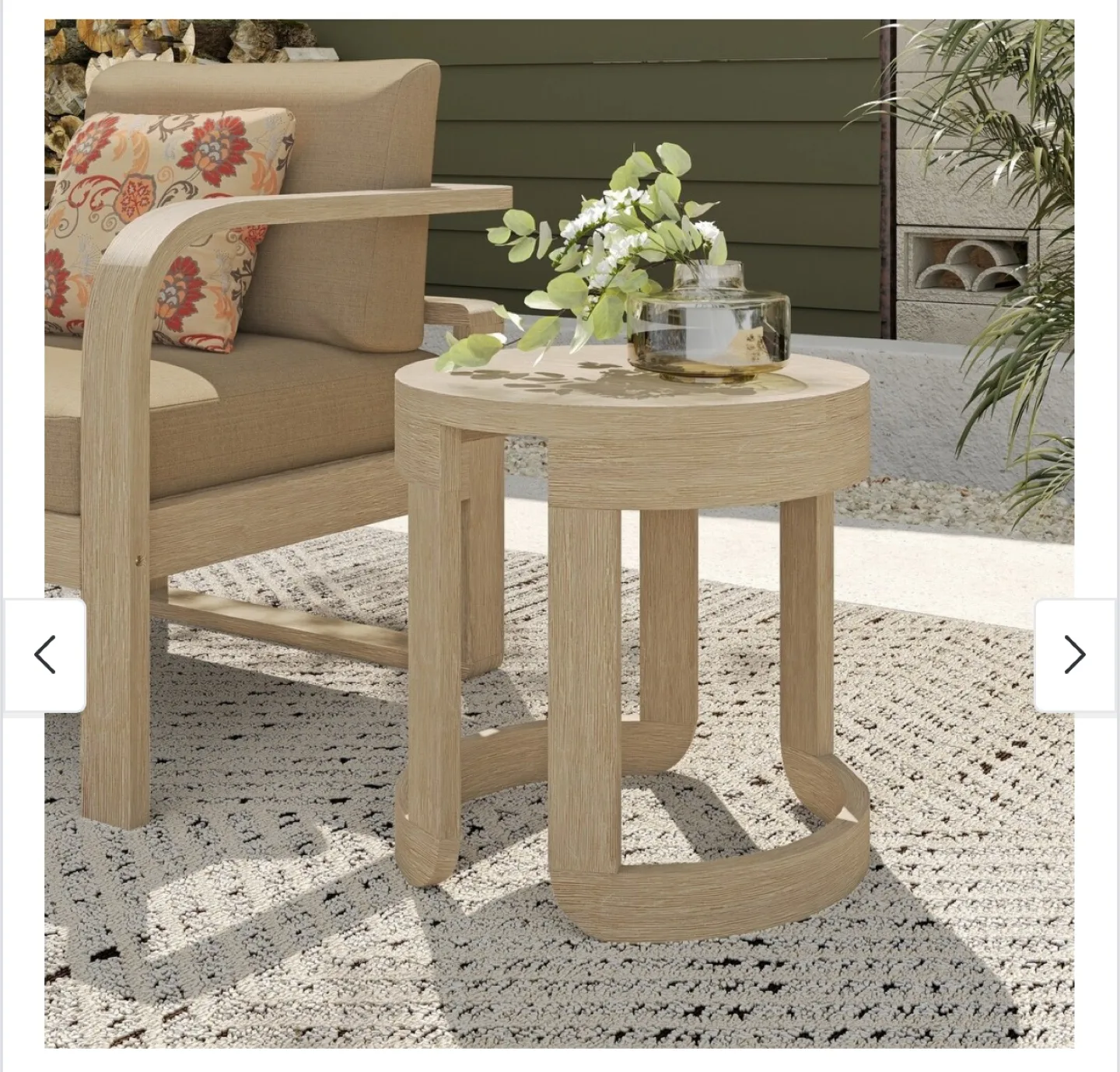 Acacia Wood KD Corner Table - image indicator(4)