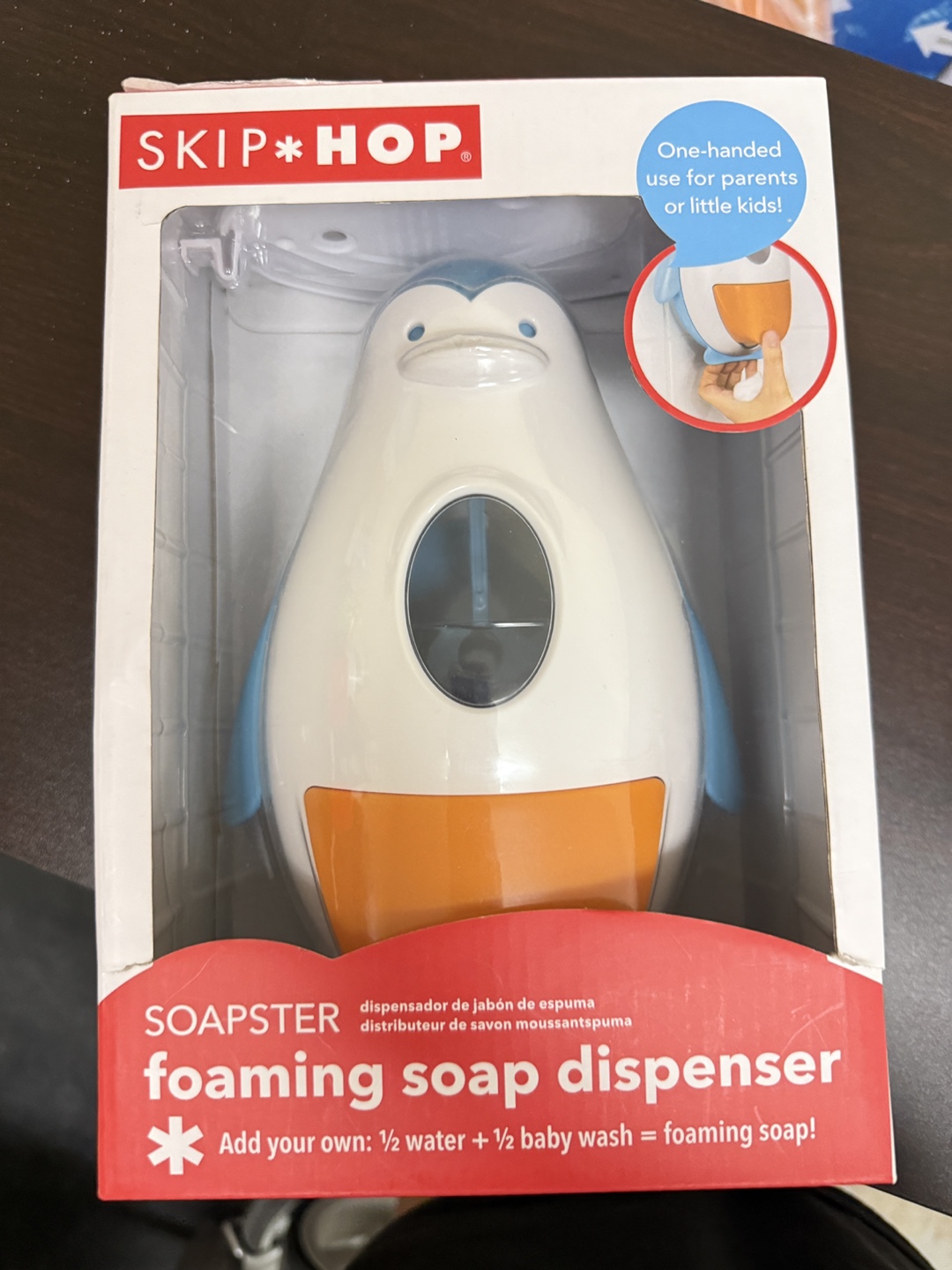 Skip Hop Soapster Penguin Foaming Soap Dispenser - New