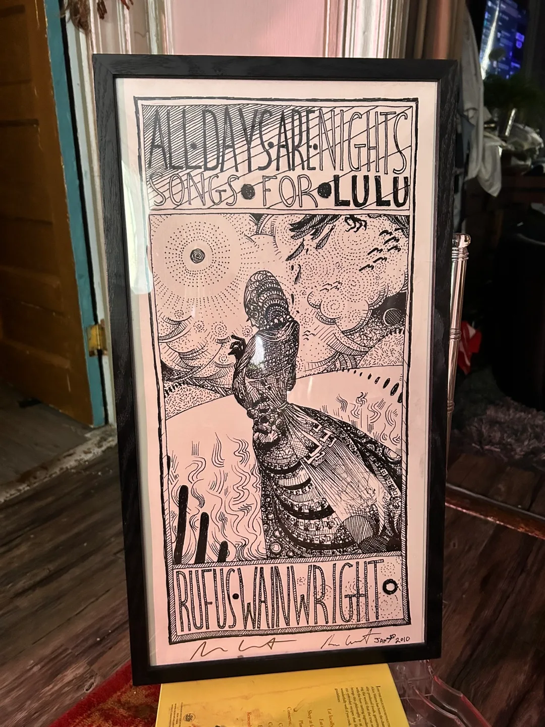 Rufus Wainwright 'All Days Are Nights' Signed Art image indicator(6)