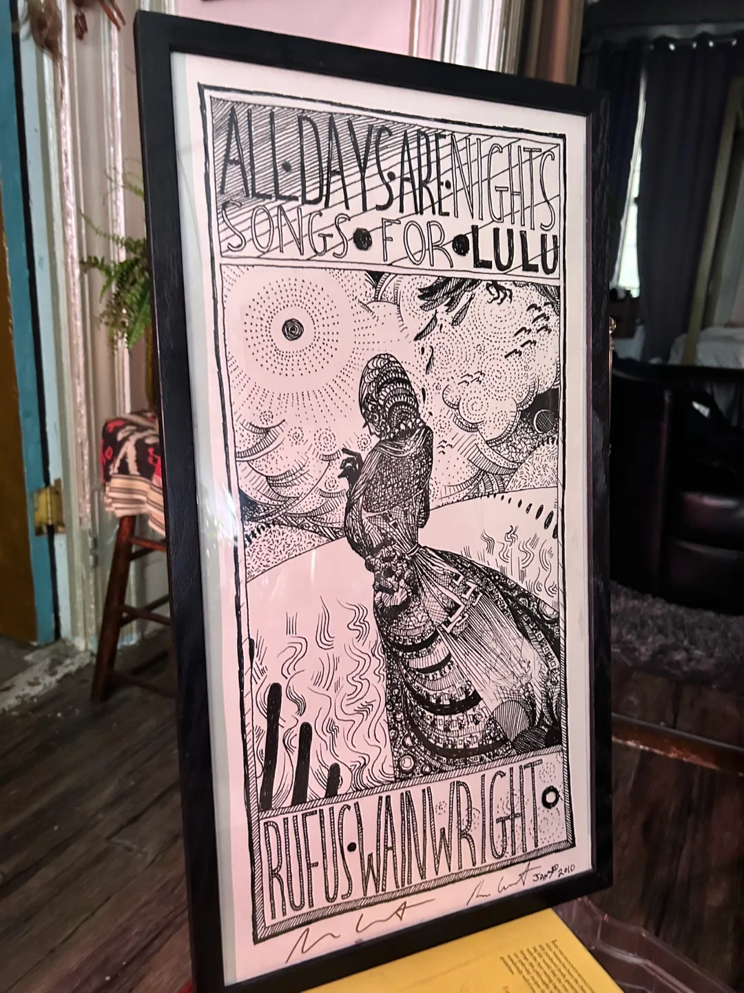 Rufus Wainwright 'All Days Are Nights' Signed Art image indicator(2)