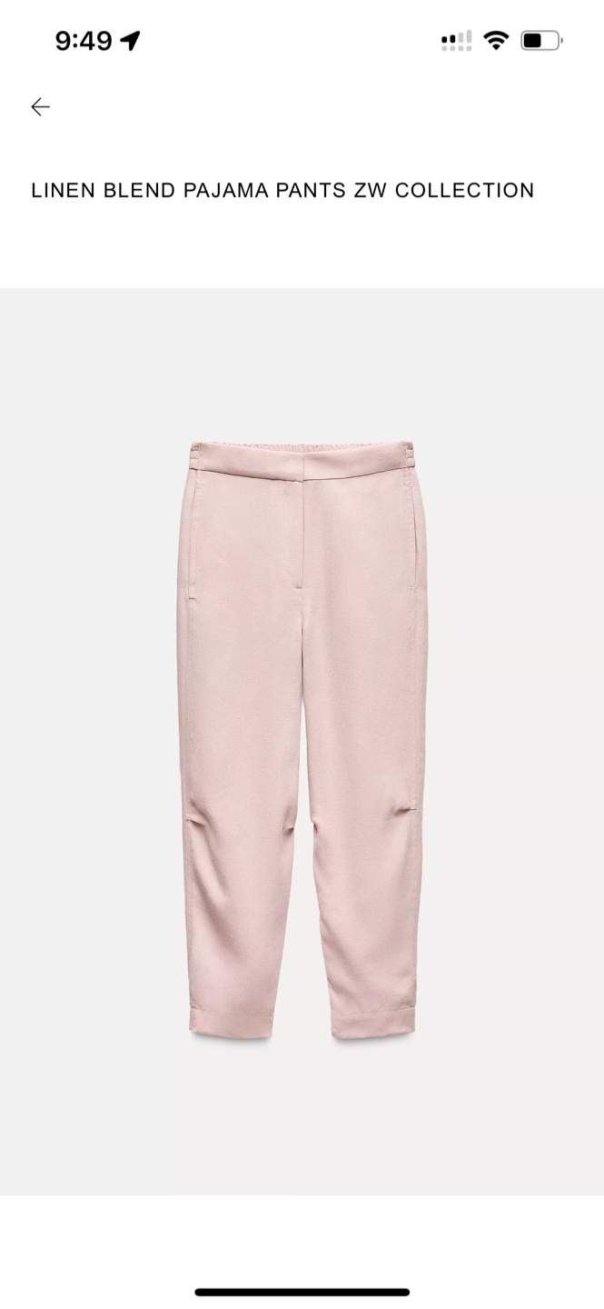 Zara Asymmetric Linen Blend Top & Pants Set - photo 2