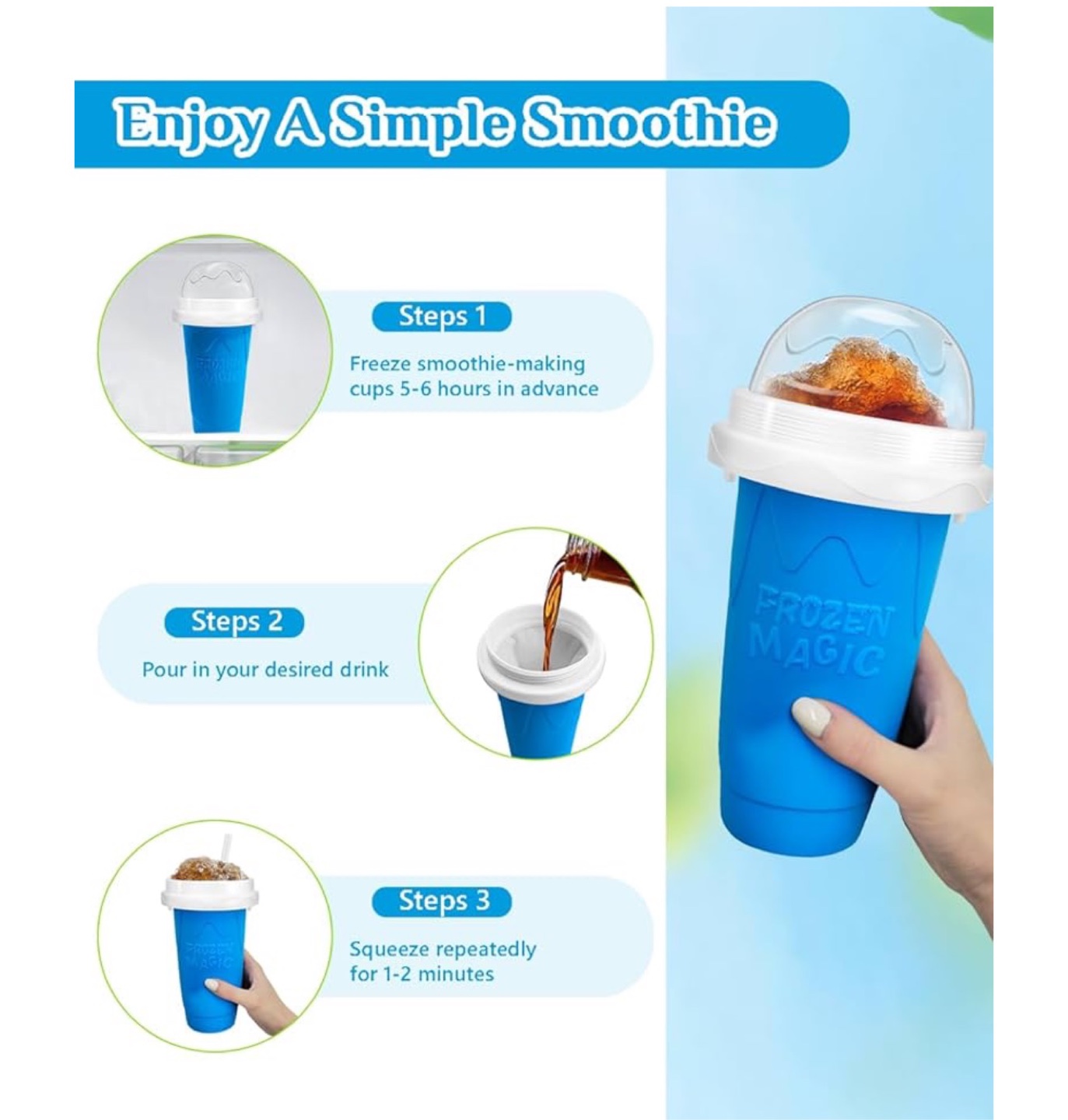 Frozen Magic slurshy Maker Cup - Blue - photo 2