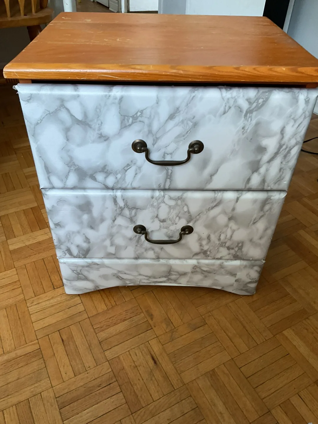 Marble-look Nightstand thumbnail
