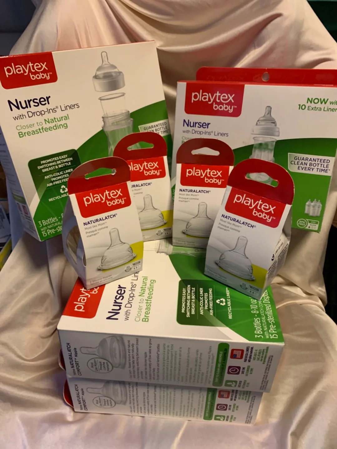 BUNDLE Playtex  Baby Bottles & Nipples thumbnail