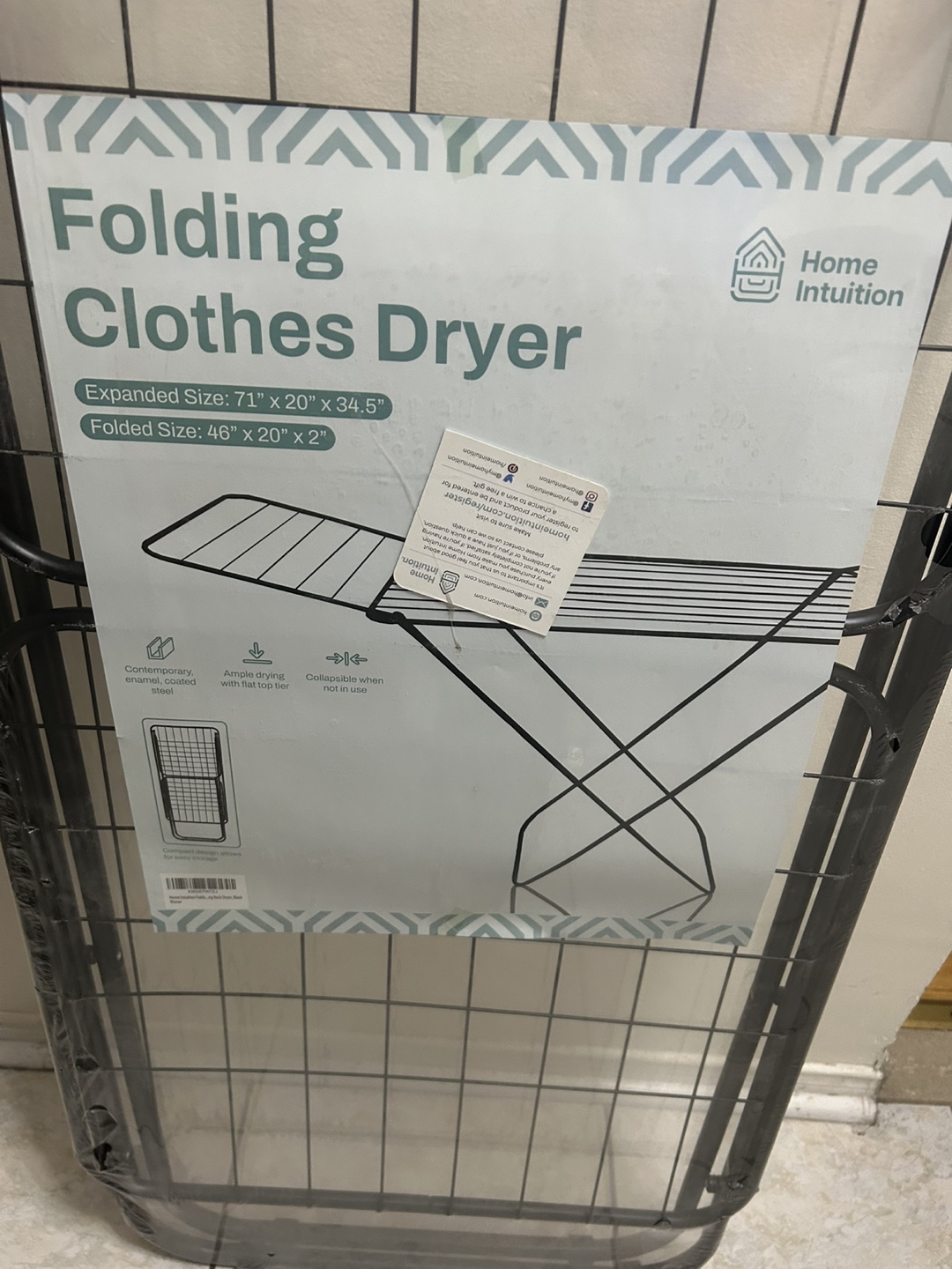Home Intuition Folding Clothes Dryer - photo 2
