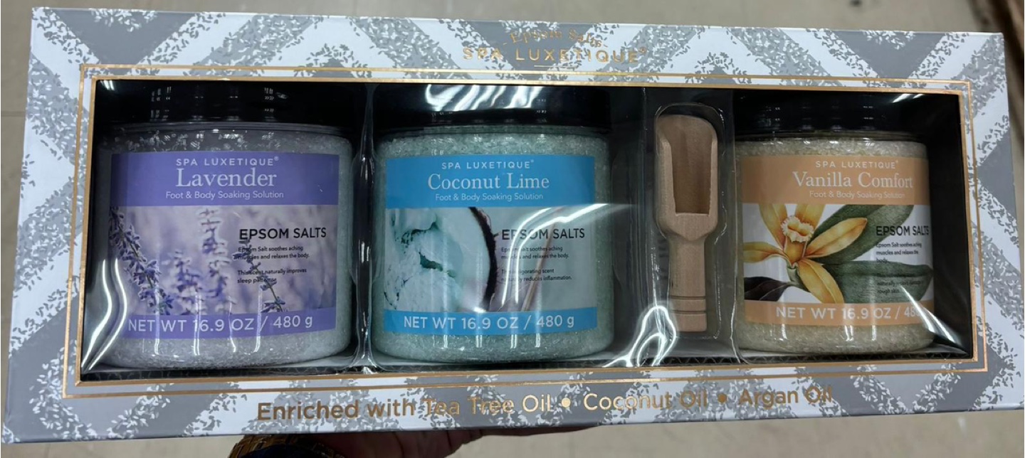 Spa Luxetique Foot & Body Salt Set