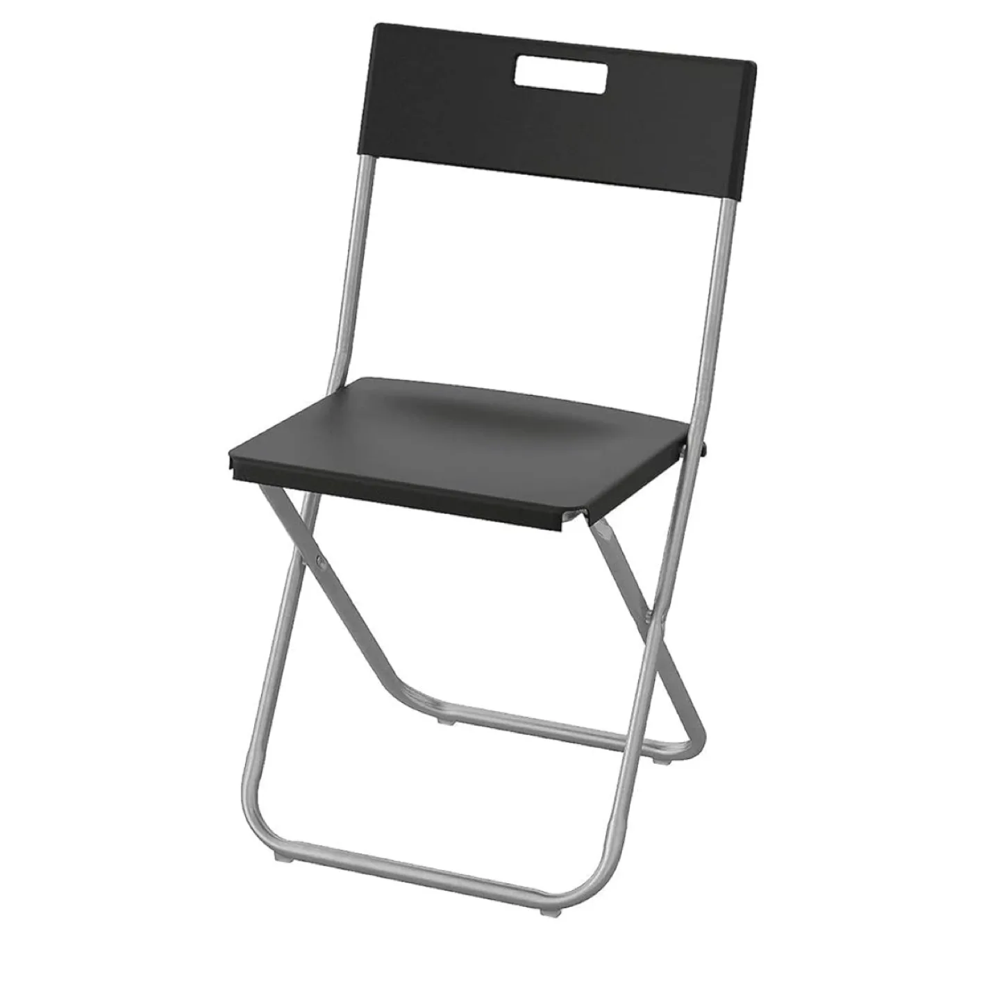 IKEA set of four Black Folding Chairs thumbnail