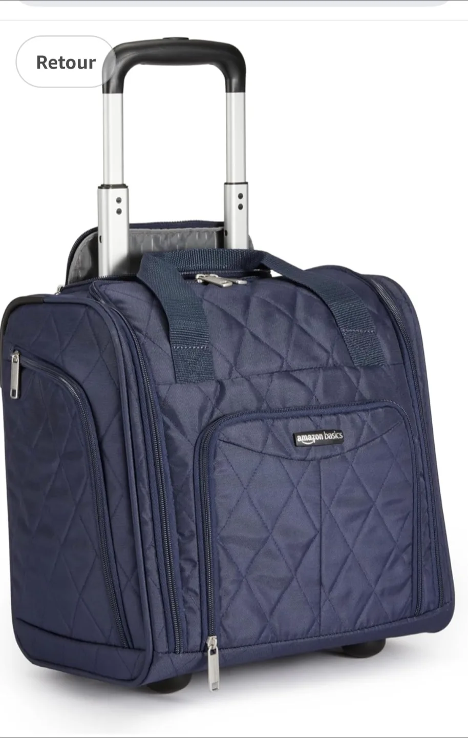 AmazonBasics Rolling Travel Luggage Bag thumbnail