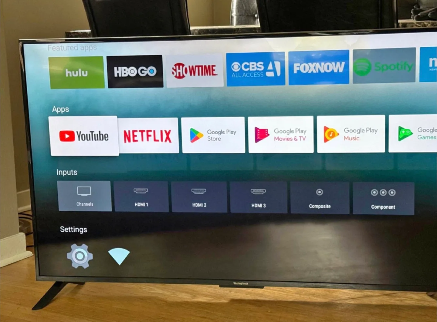 Westinghouse 55” 4K UHD Android Smart TV
