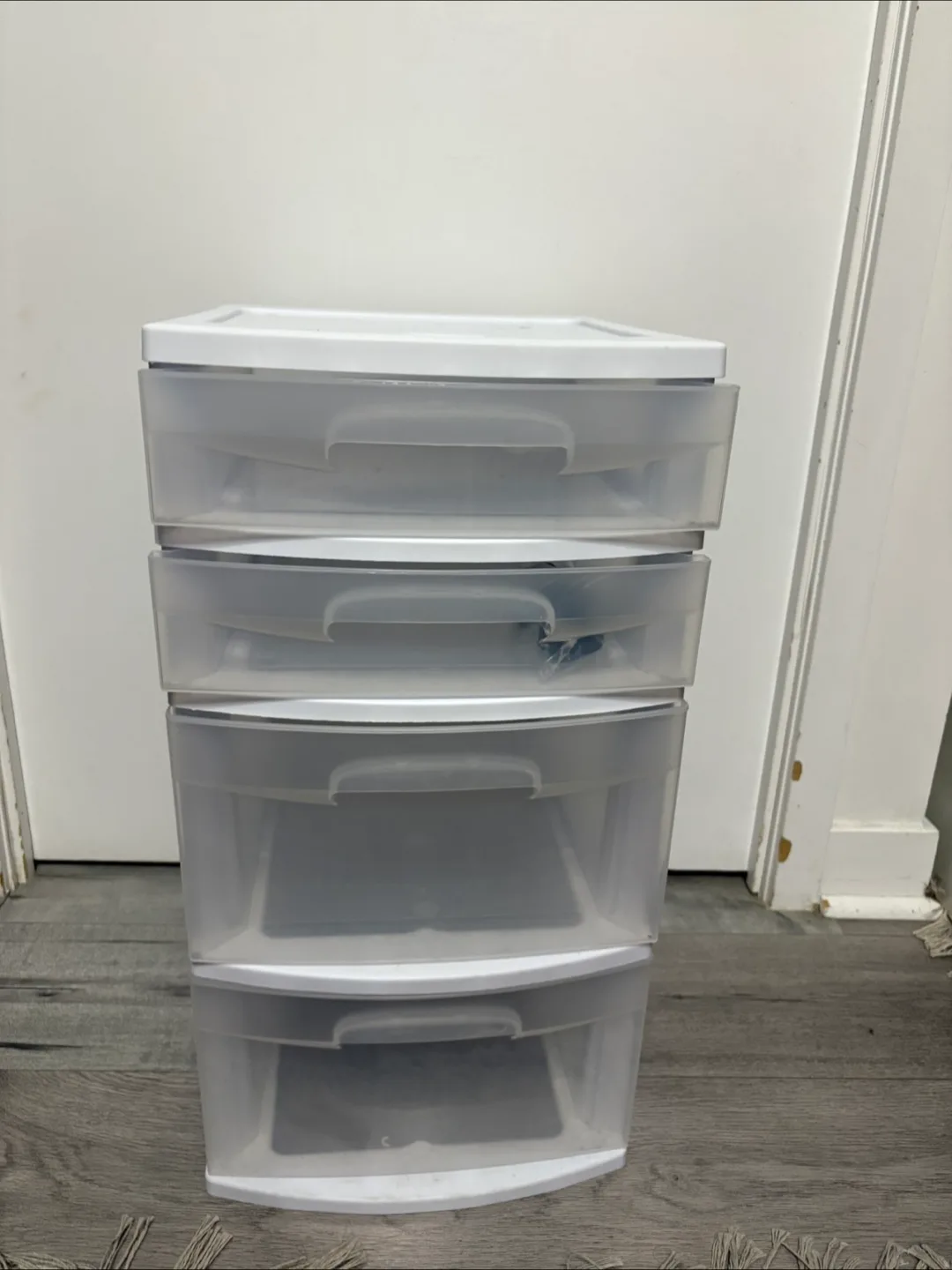 Sterilite 4-Drawer White Storage Tower thumbnail
