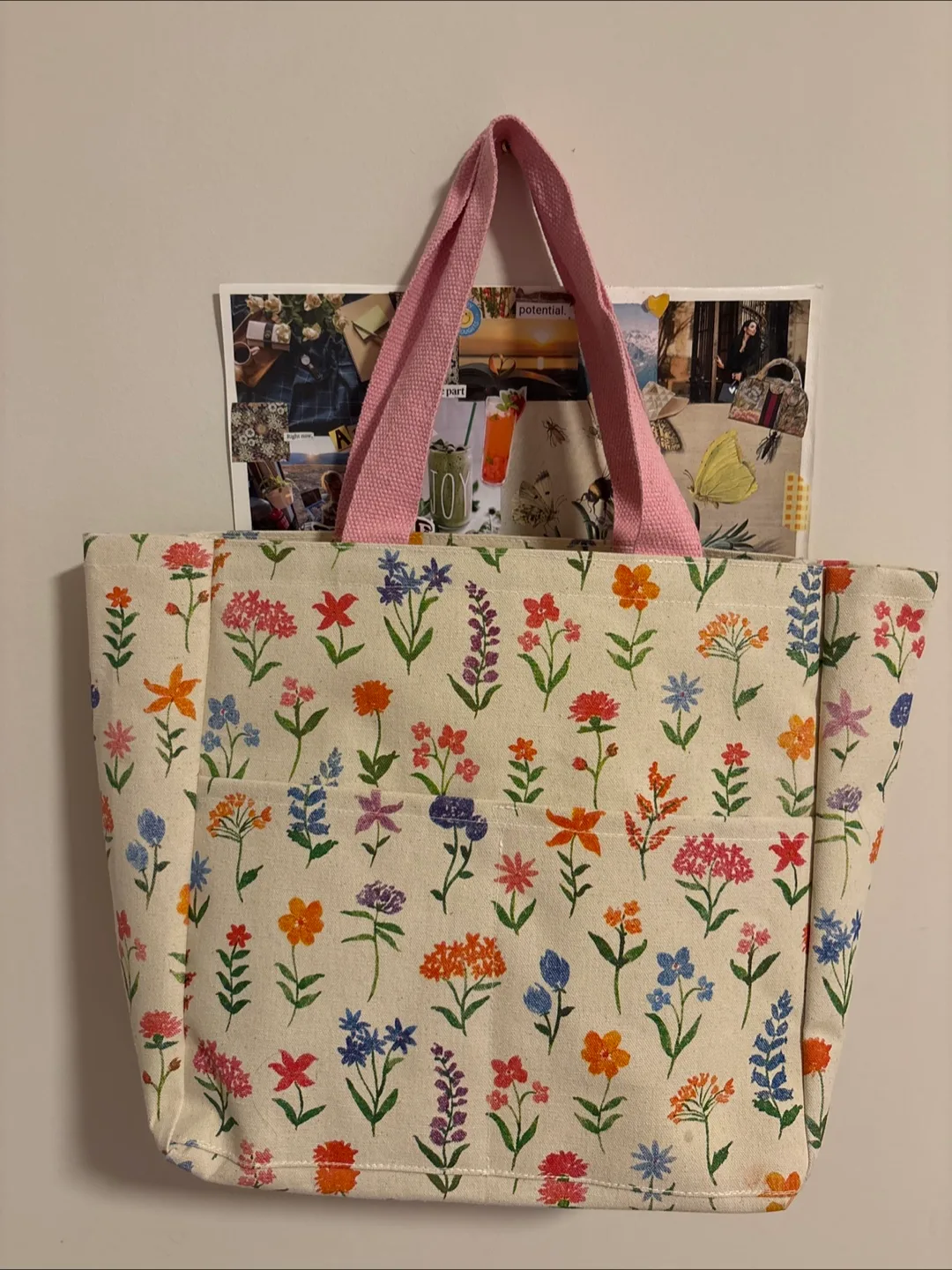 Floral Print Tote Bag thumbnail