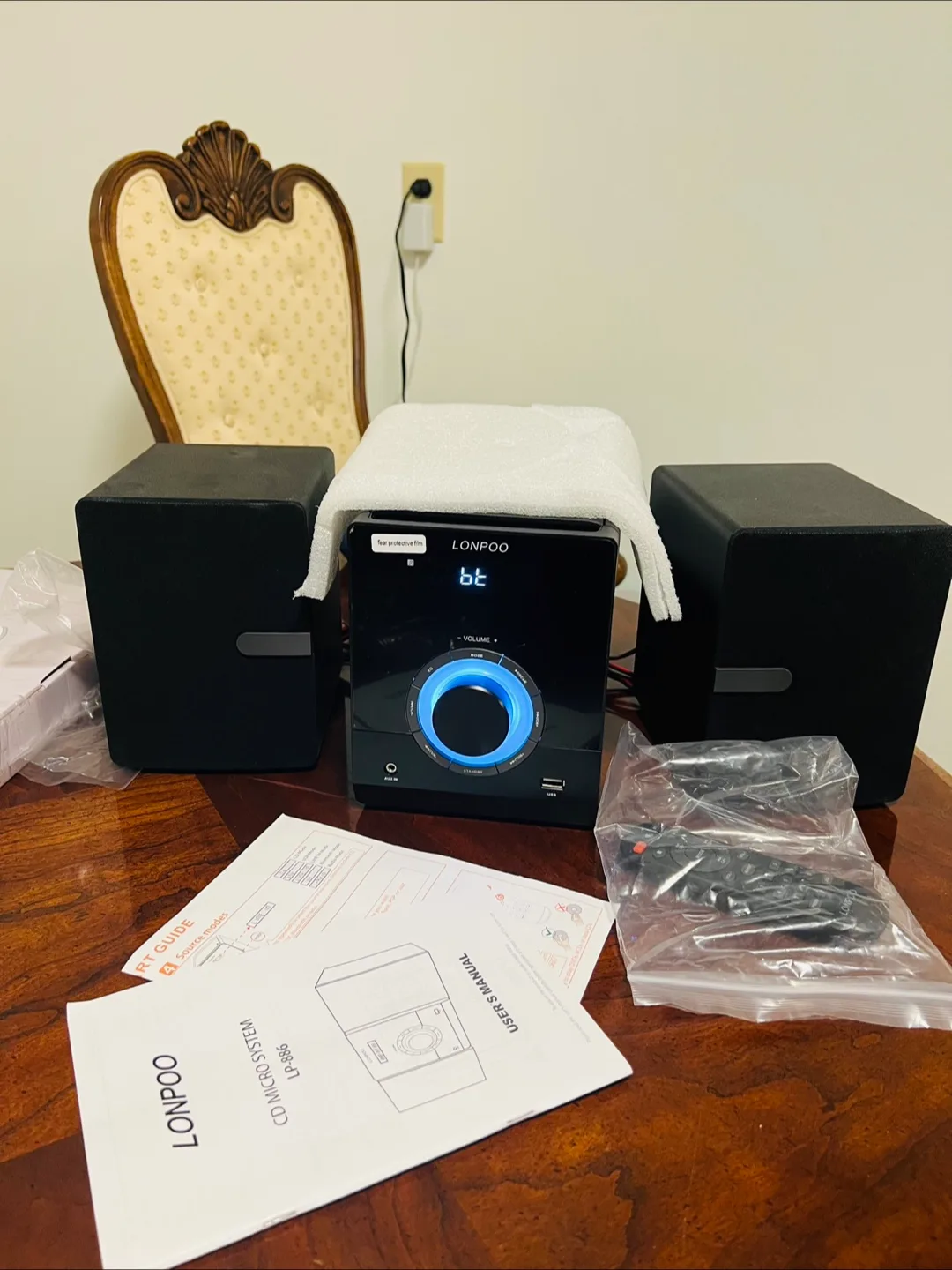 LONPOO Micro Hi-Fi Compact Stereo System thumbnail