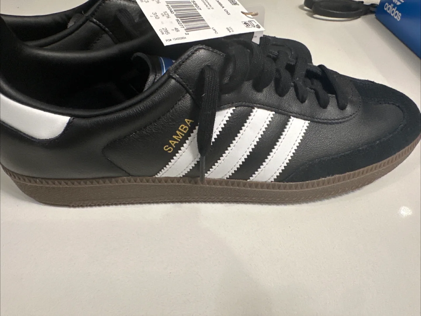 New Adidas Samba OG Black/White Men's US 12.5 image indicator(4)