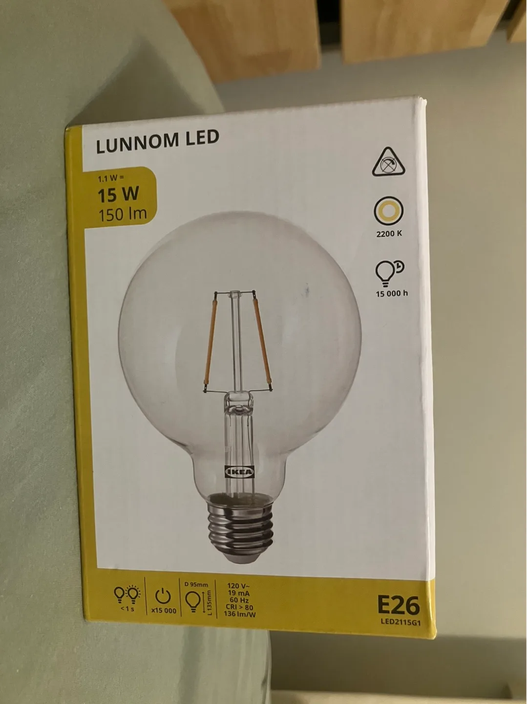 IKEA LUNNOM LED Bulb - New in Box! thumbnail