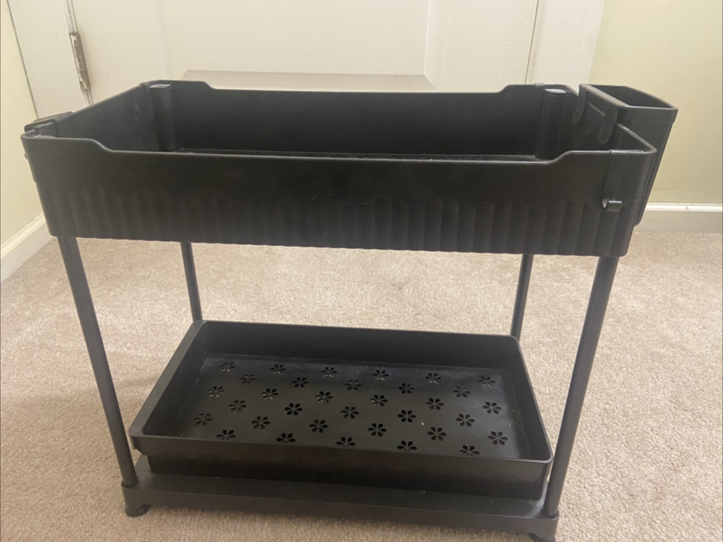 Black Storage Utility Cart