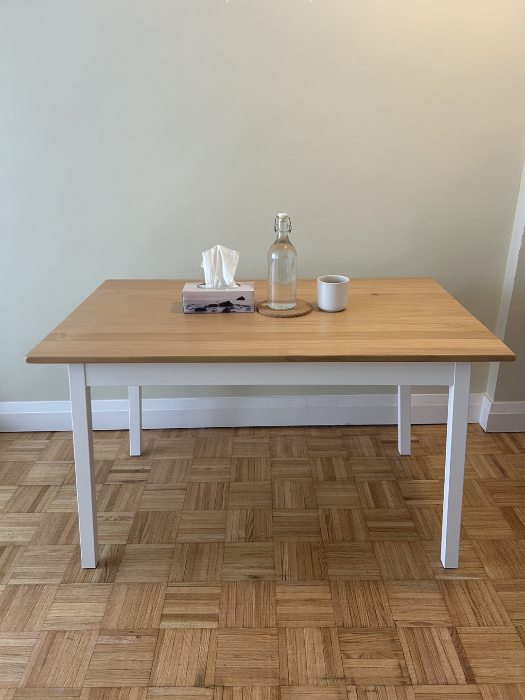 Dining Table (Wood/White) IKEA PINNTORP