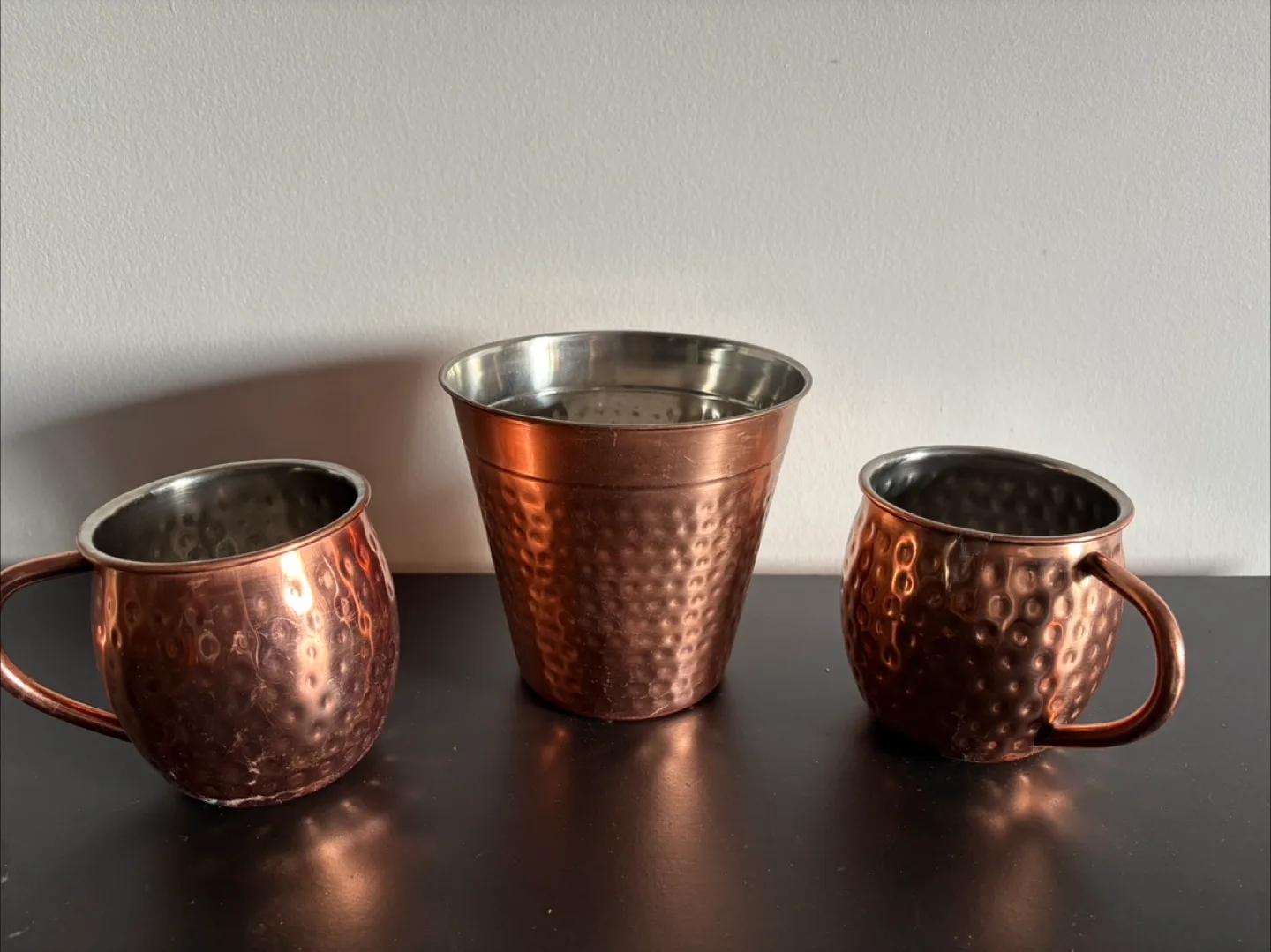 Copper Moscow Mule Mugs & Bucket thumbnail