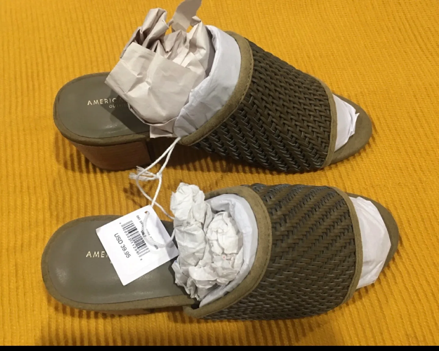 American Eagle Outfitters Woven Mules,  Size7 thumbnail