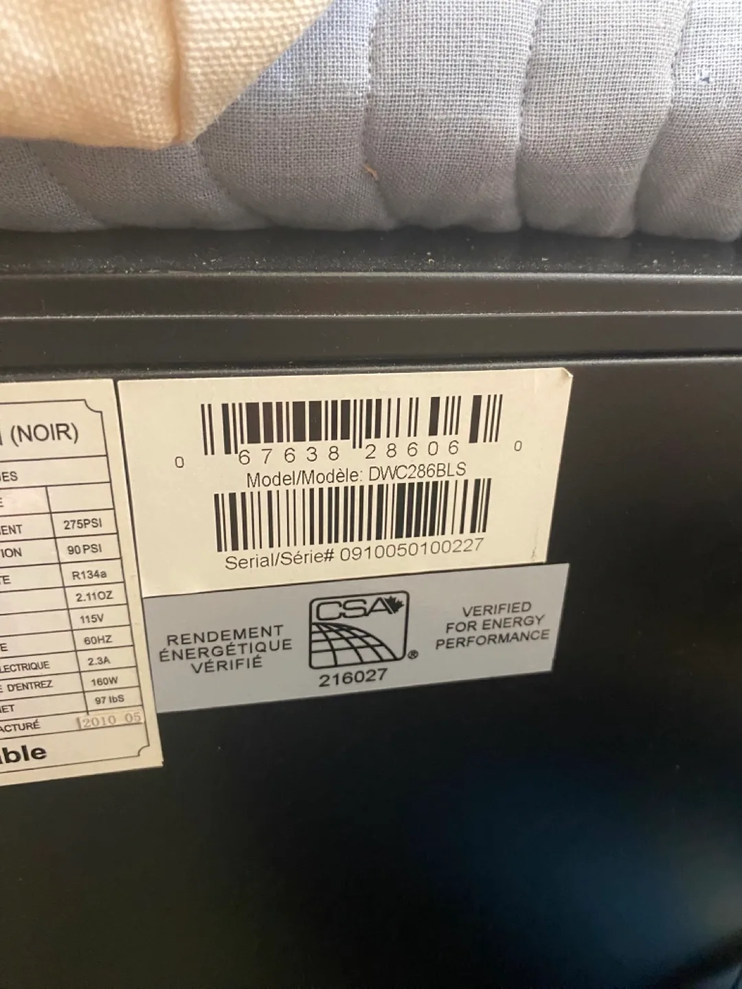 Danby Designer DWC286BLS Wine Cooler image indicator(3)