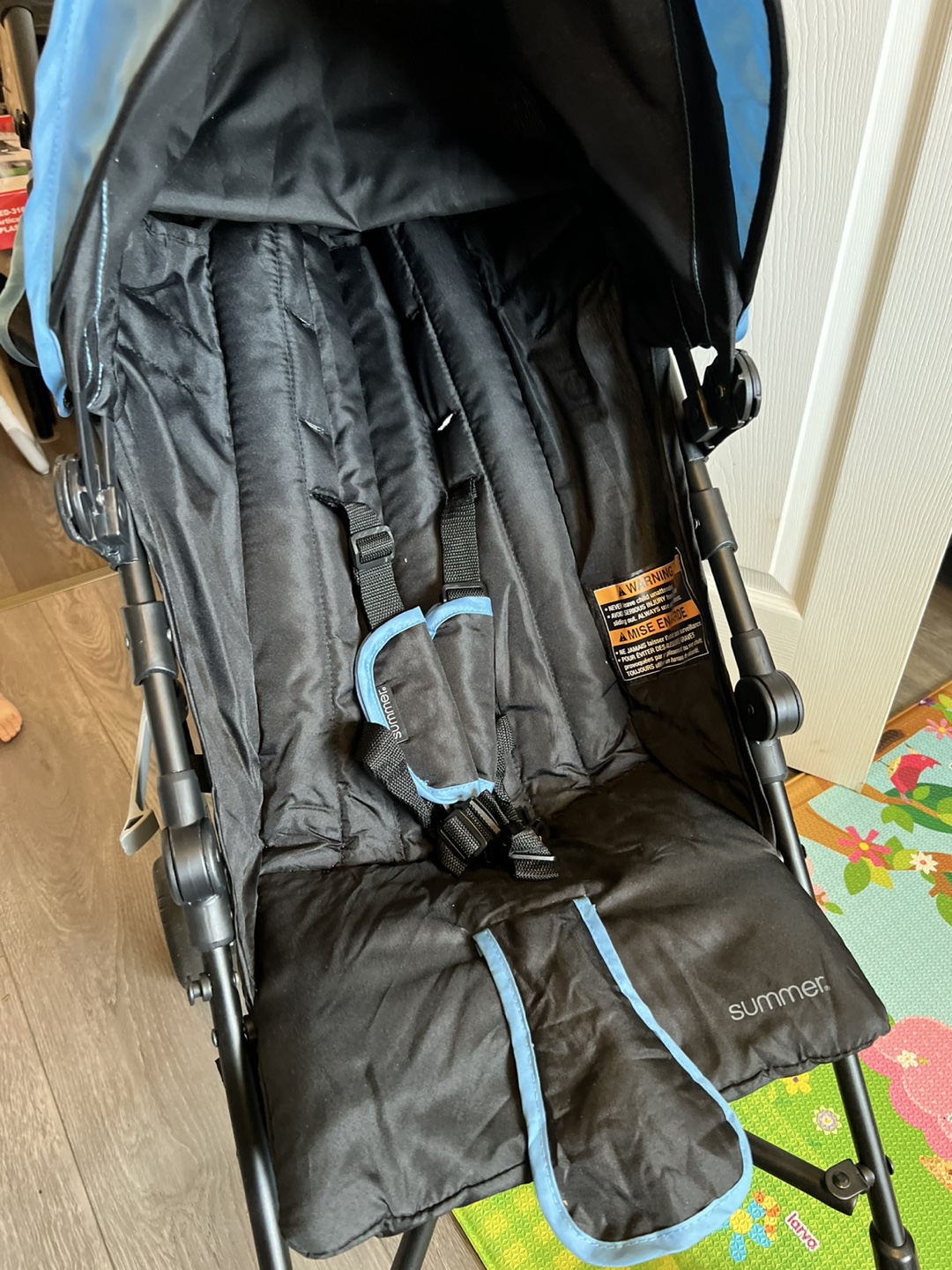 Summer 3D Mini Convenience Stroller - Black/Blue - photo 2