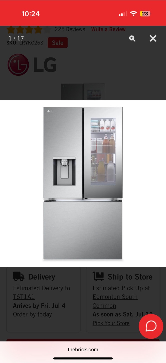 New LG French Door Refrigerator - photo 3