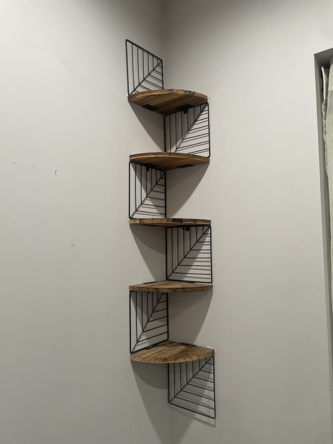 5-Tier Corner Wall Shelf