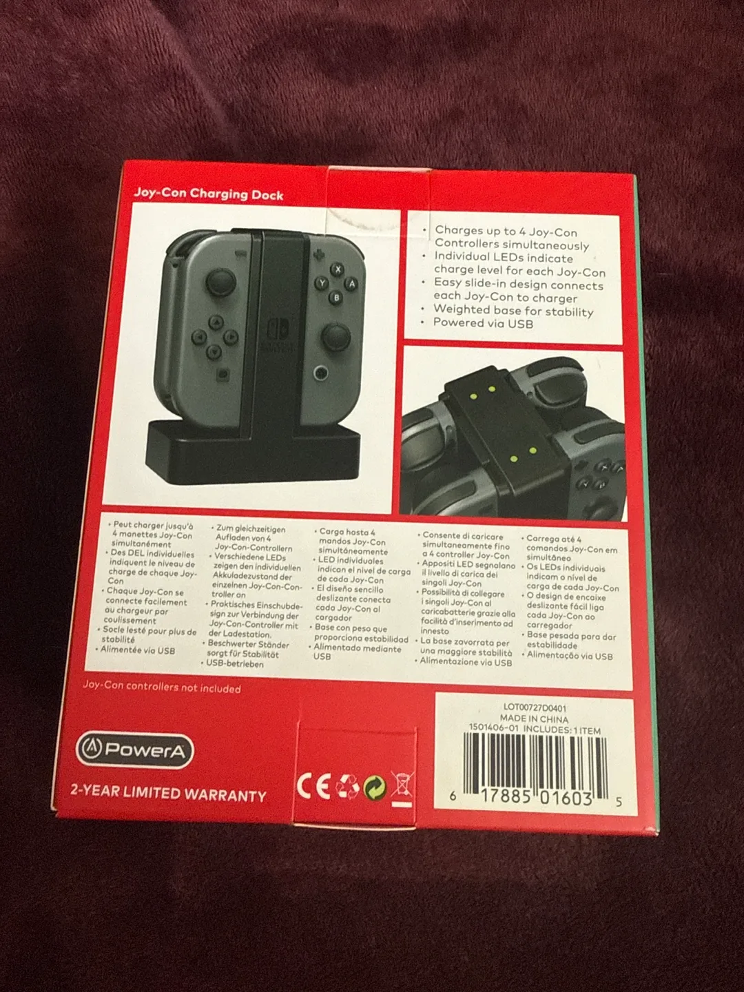 Nintendo Switch Joy-Con Charging Dock (PowerA) image indicator(2)
