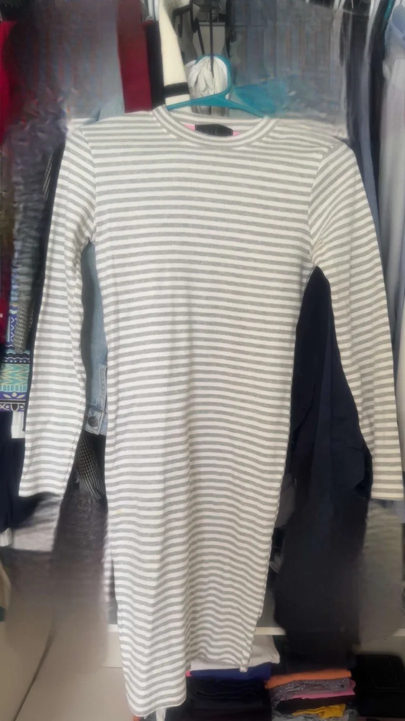 Striped Long Sleeve Dress thumbnail