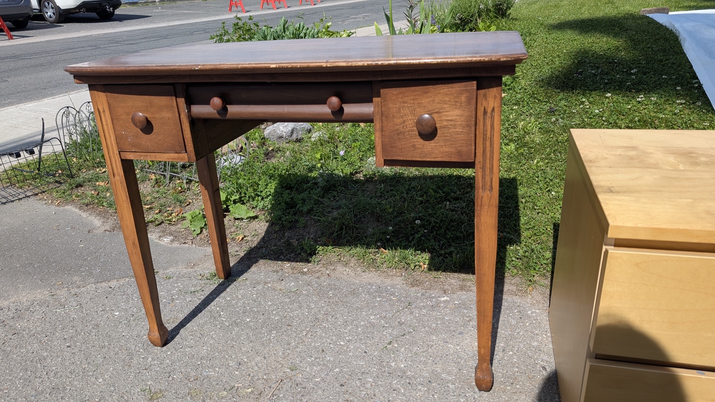 Vintage Wooden Desk - photo 2