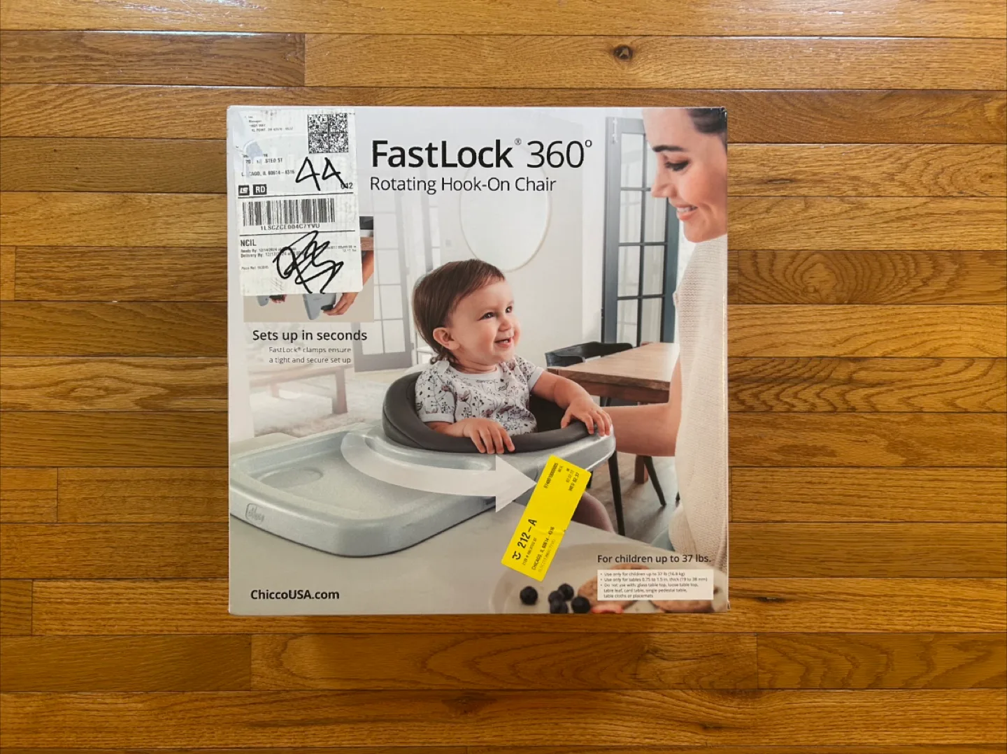 Unopened hook-on swivel high chair ($100 value!) image indicator(3)