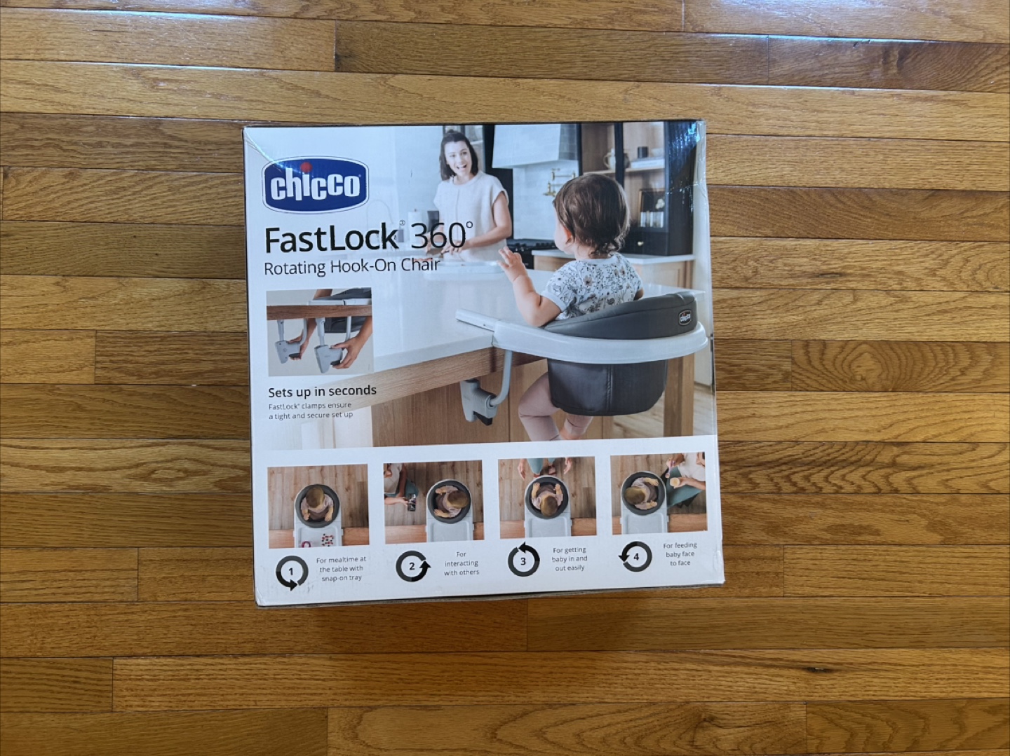 Unopened hook-on swivel high chair ($100 value!) - photo 2